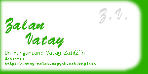 zalan vatay business card